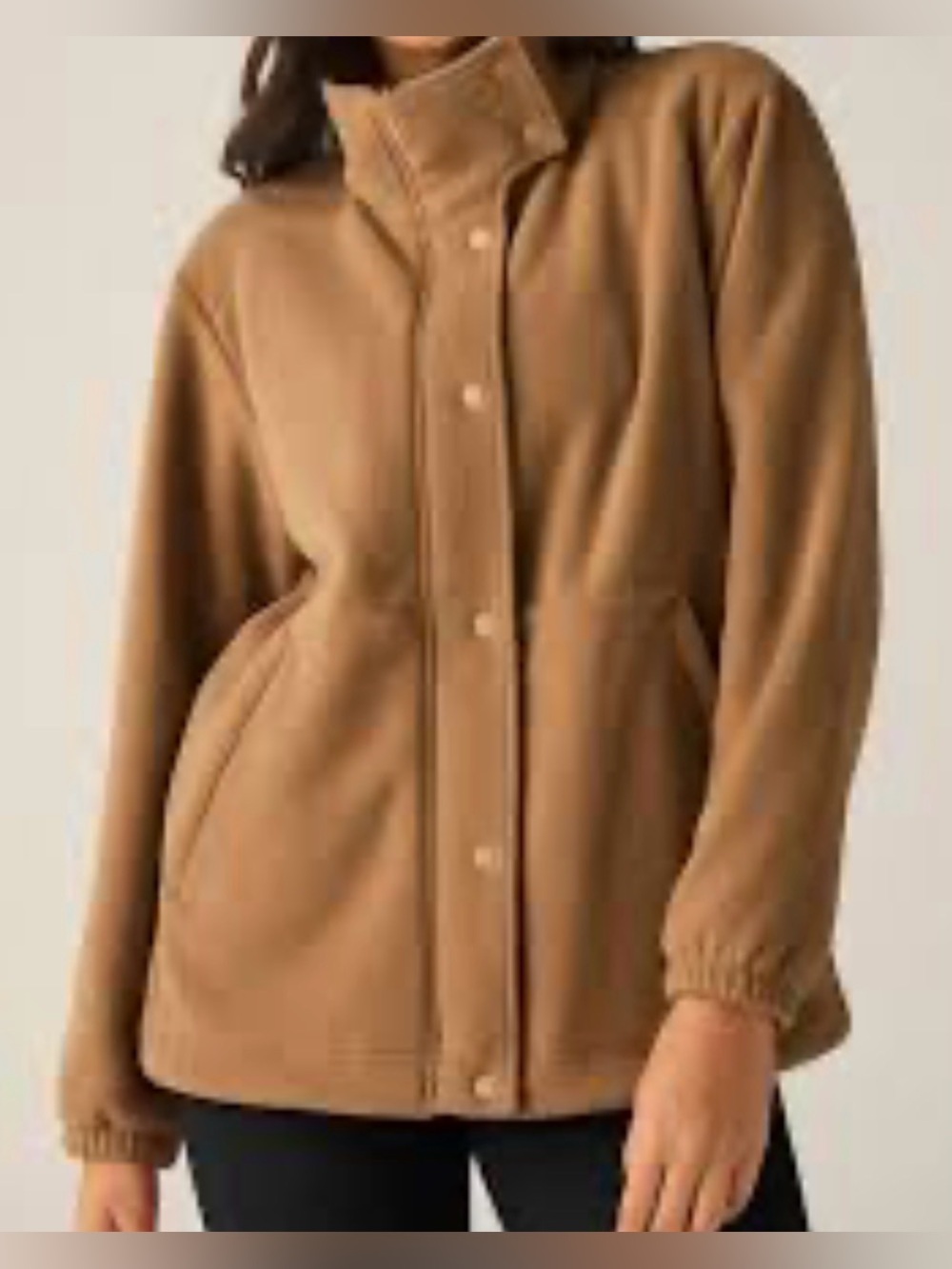 Beyond Yoga Camel Urban Explorer Fleece Jacket